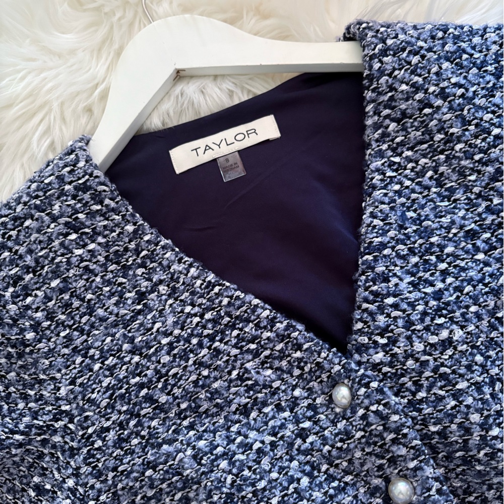 NWT TAYLOR Boucle Knit Dress - Picture 4 of 12